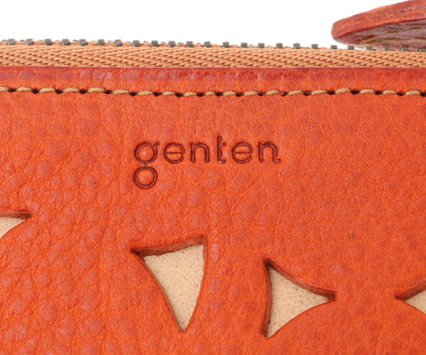 あんずカットワーク マルチケース|商品一覧 | 革財布、バッグのgenten