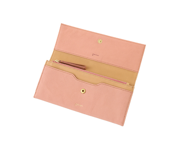 フレスコ フラップ長財布 詳細画像 ピーチベージュ 8