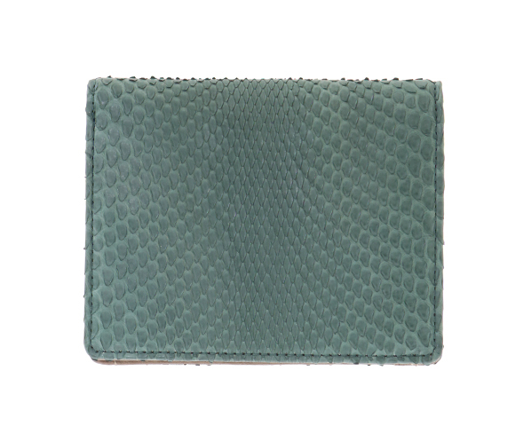 【新色】ダイヤモンドパイソンⅤ 二つ折り財布 詳細画像 エメラルドグリーン 4