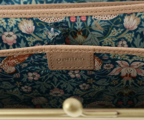 アンティーコ×LIBERTY 口金長財布 詳細画像 ベージュ 7