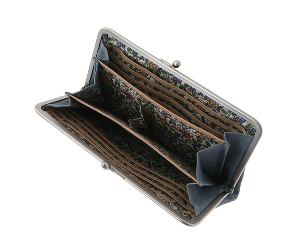 アンティーコ×LIBERTY 口金長財布 詳細画像 ブルー 7