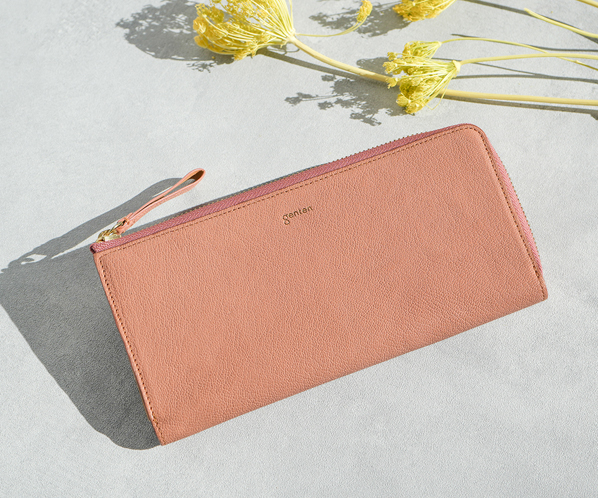 フレスコ Lファスナー長財布 詳細画像 ピーチベージュ 20