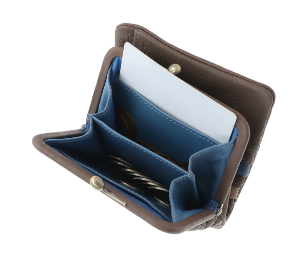genten×LISA LARSON ソフト刺繍口金二つ折り財布「はりねずみ」 詳細画像