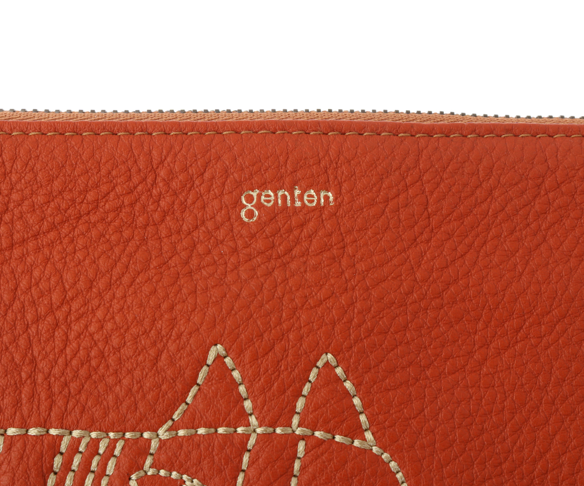 genten×LISA LARSON ソフト刺繍フラットポーチ「マイキー