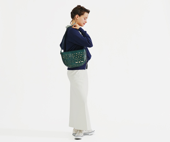 WEB限定カラー】セイル カットワーク ショルダーバッグ｜商品