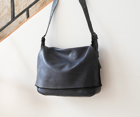 ホースレザーバッグA4ショルダー 詳細画像 ブルーグレー 20