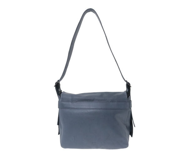 ホースレザーバッグA4ショルダー 詳細画像 ブルーグレー 4