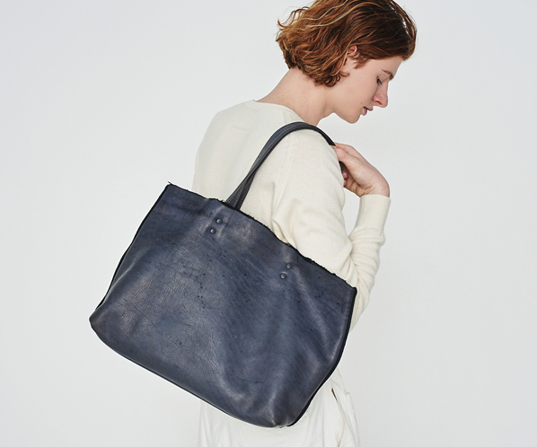 ホースレザーバッグトート（大） 詳細画像 ブルーグレー 21