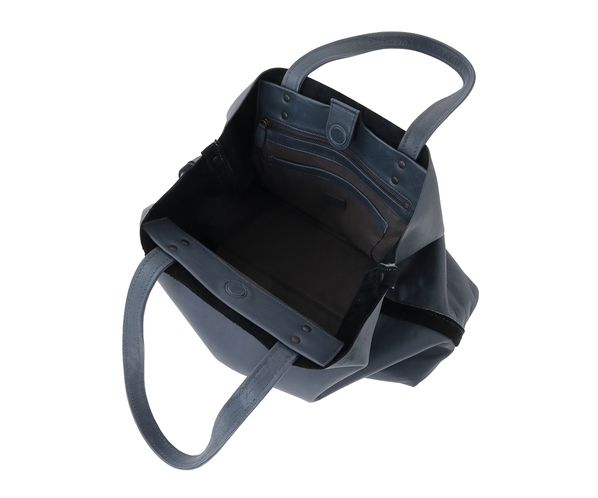 ホースレザーバッグトート（大） 詳細画像 ブルーグレー 9