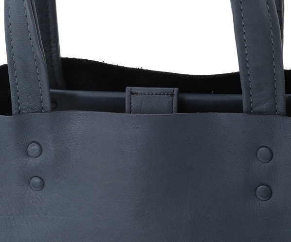 ホースレザーバッグトート（小） 詳細画像 ブルーグレー 5