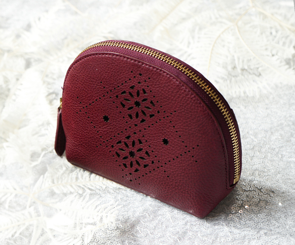 アーガイルカットワーク ポーチ 詳細画像 ワイン 20