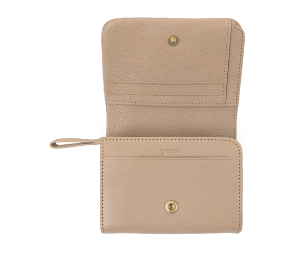 【新色】ゴートベーシック 二つ折り財布 詳細画像 サンドベージュ 6