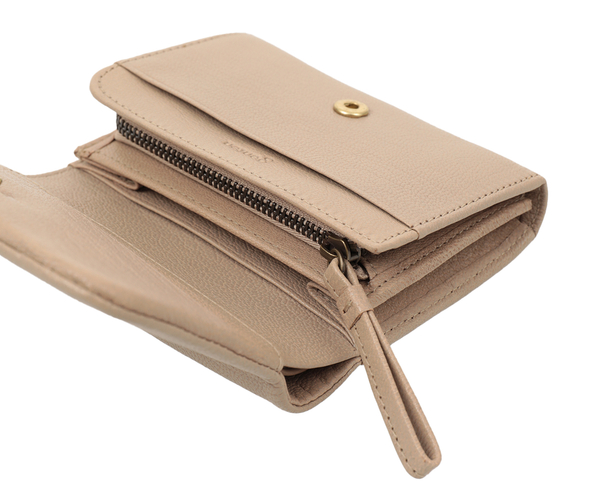 【新色】ゴートベーシック 二つ折り財布 詳細画像 サンドベージュ 9