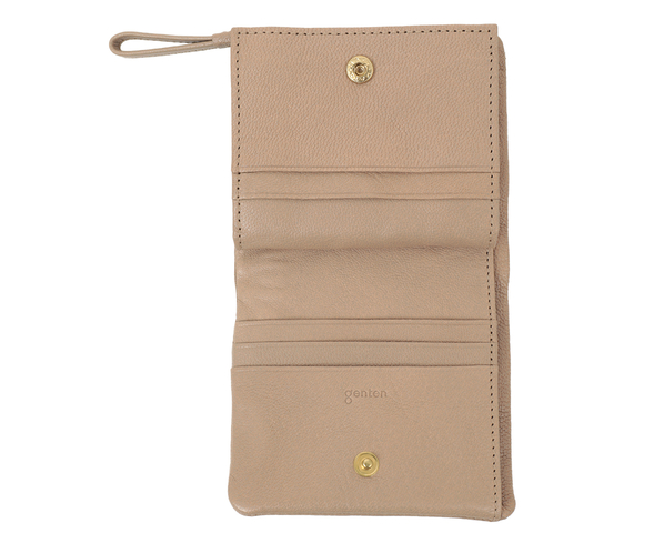 【新色】ゴートベーシック 二つ折り財布 詳細画像 サンドベージュ 7