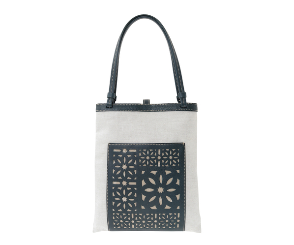 タペストリーカットワーク トートバッグ 詳細画像 ネイビーブルー 2