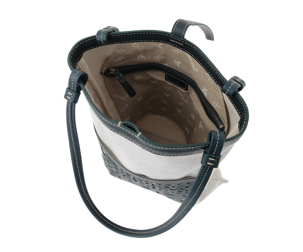 タペストリーカットワーク トートバッグ 詳細画像 ネイビーブルー 9