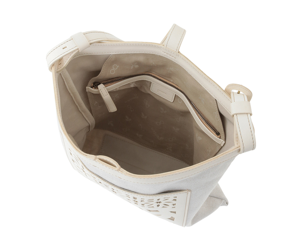 タペストリーカットワーク 2wayショルダーバッグ 詳細画像 アイボリー 9