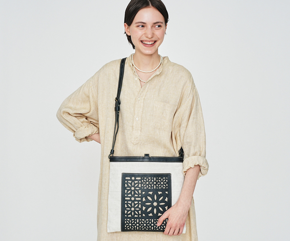 タペストリーカットワーク 2wayショルダーバッグ 詳細画像 ネイビーブルー 22