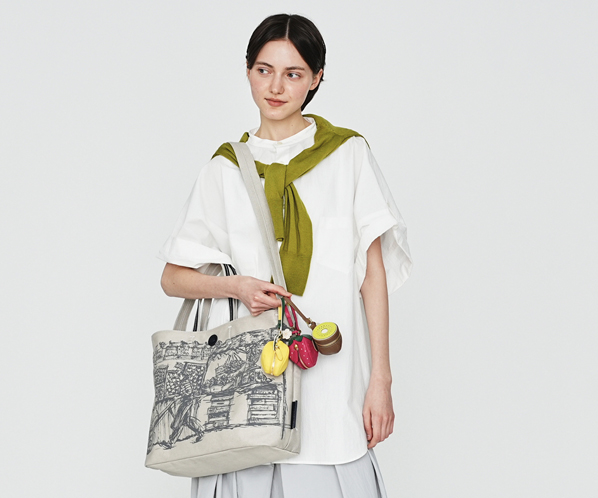 フルーツマーケット 2wayバッグ 詳細画像 グレー 21