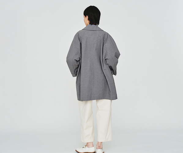 コットンワッシャーハーフコート 詳細画像 グレー 24
