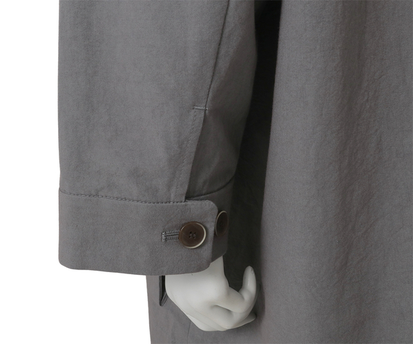コットンワッシャーハーフコート 詳細画像 グレー 8