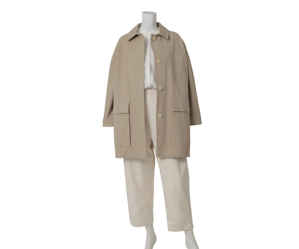 コットンワッシャーハーフコート 詳細画像 ベージュ 11