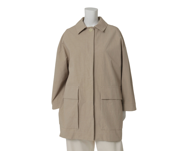 コットンワッシャーハーフコート 詳細画像 ベージュ 2