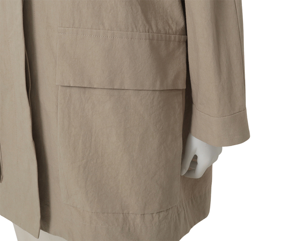 コットンワッシャーハーフコート 詳細画像 ベージュ 7