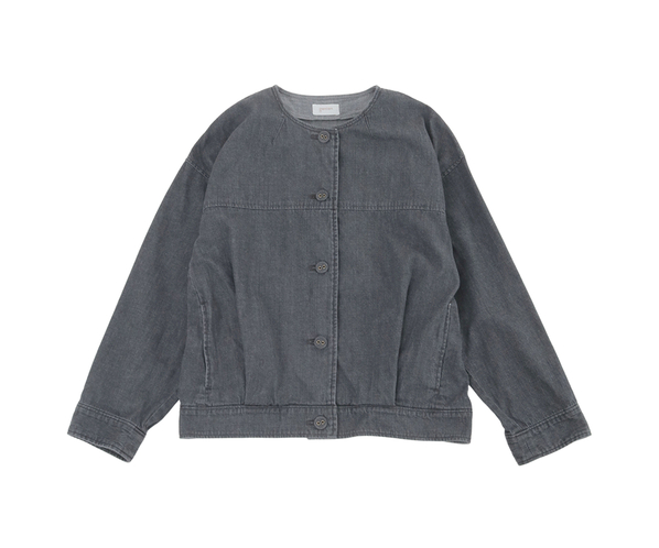 ブリーチデニムブルゾン