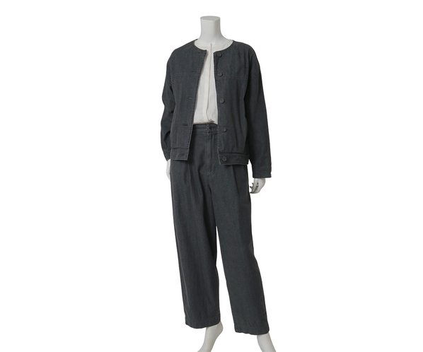 ブリーチデニムブルゾン 詳細画像 グレー 10