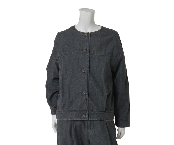 ブリーチデニムブルゾン 詳細画像 グレー 2