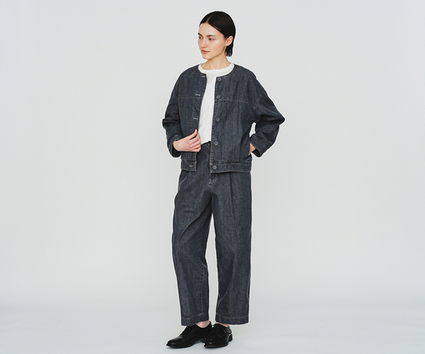 ブリーチデニムブルゾン 詳細画像 グレー 22