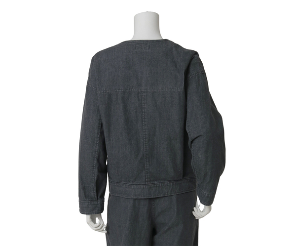 ブリーチデニムブルゾン 詳細画像 グレー 4