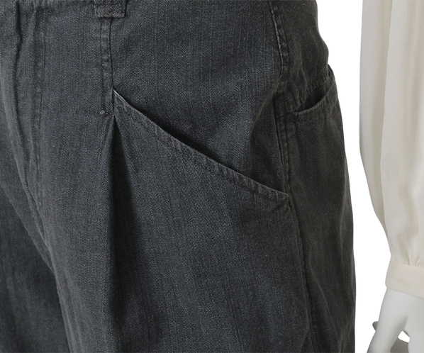 ブリーチデニムパンツ 詳細画像 グレー 6