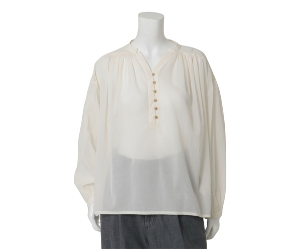 コットンオーガンジーシャツ 詳細画像 アイボリー 2