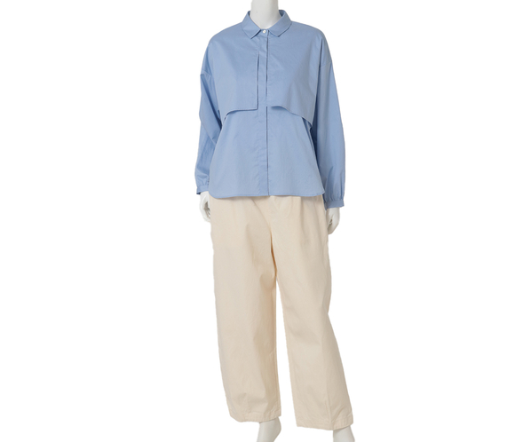 ハイカットコットンシャツ 詳細画像 サックス 10