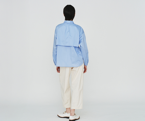 ハイカットコットンシャツ 詳細画像 サックス 23