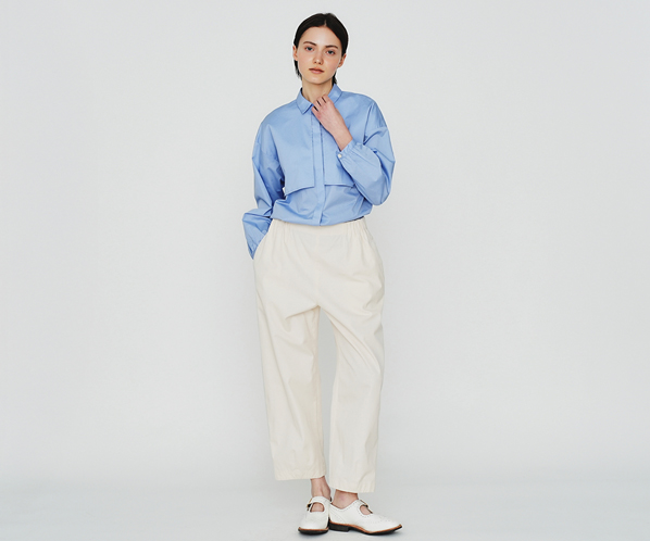 ハイカットコットンシャツ 詳細画像 サックス 25