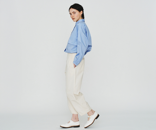 ハイカットコットンシャツ 詳細画像 サックス 27