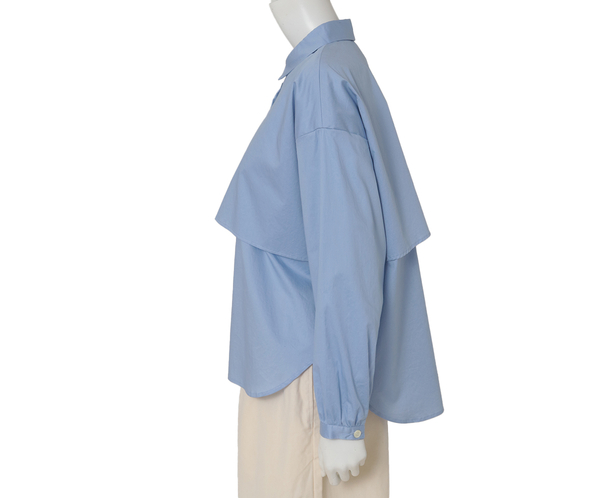 ハイカットコットンシャツ 詳細画像 サックス 3