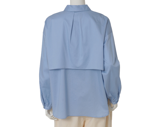 ハイカットコットンシャツ 詳細画像 サックス 4