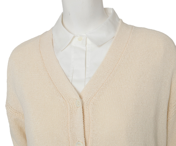 和紙ニットカーディガン 詳細画像 アイボリー 5