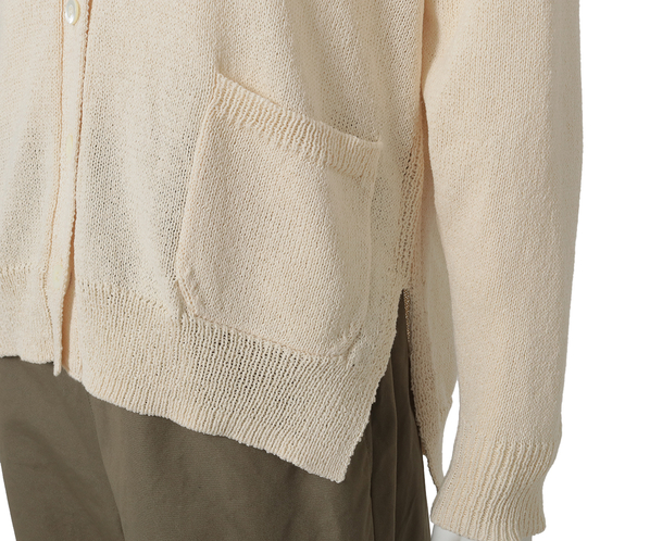和紙ニットカーディガン 詳細画像 アイボリー 8