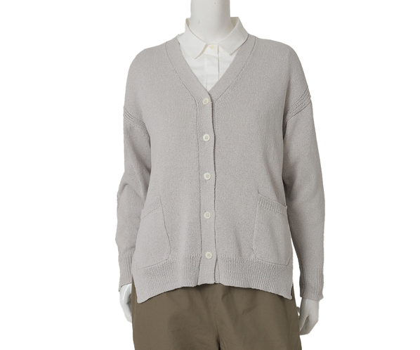 和紙ニットカーディガン 詳細画像 ライトグレー 2