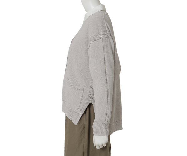 和紙ニットカーディガン 詳細画像 ライトグレー 3