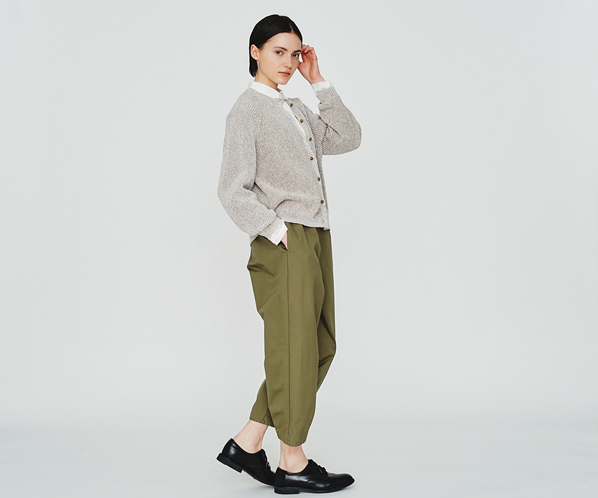 和紙ミックスニットカーディガン 詳細画像 モカ 23