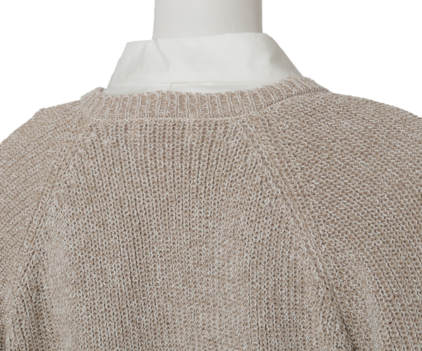 和紙ミックスニットカーディガン 詳細画像 モカ 6