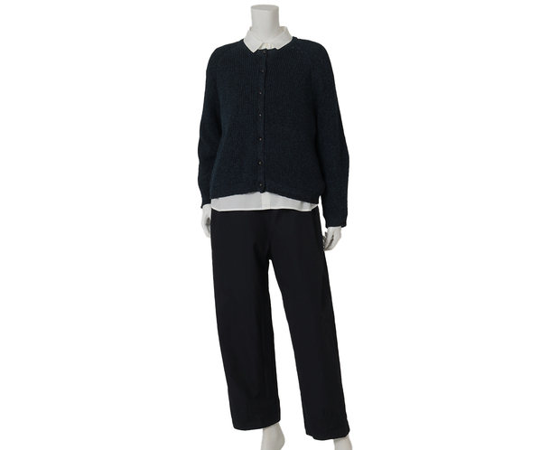 和紙ミックスニットカーディガン 詳細画像 ネイビー 10