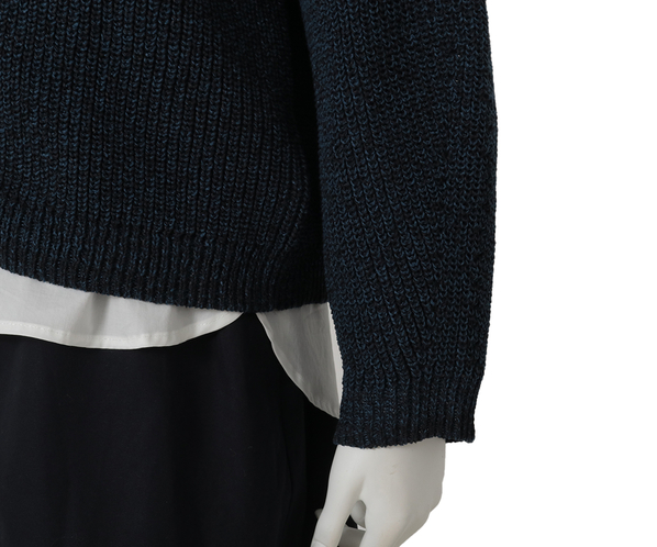 和紙ミックスニットカーディガン 詳細画像 ネイビー 7