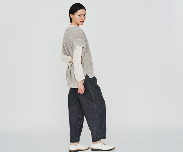 和紙ミックスニットカーディガン 詳細画像 モカ 24